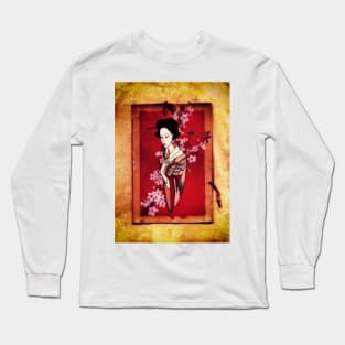 Japanese Geisha Long Sleeve T-Shirt